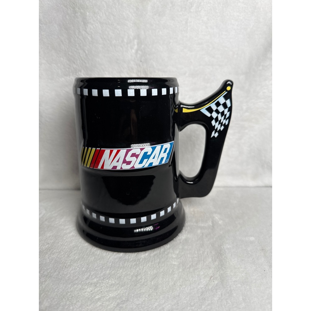 Nascar Large Ceramic Racing Mug-Black Collector 12 OZ - Decoration Only - Fair